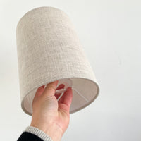 Natural Linen Drum Lampshade