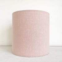 Dusty Pink Plain Linen Drum Lampshade