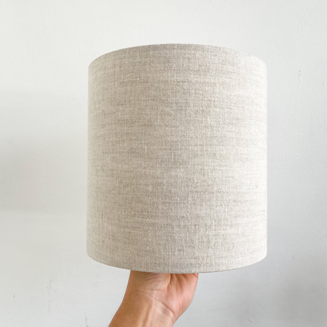 Natural Linen Drum Lampshade