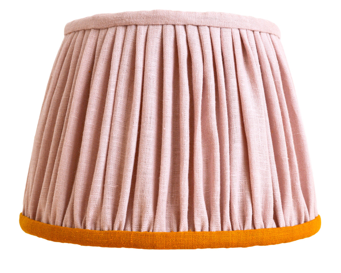 Pink & Mustard Gathered Lampshade