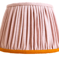 Pink & Mustard Gathered Lampshade