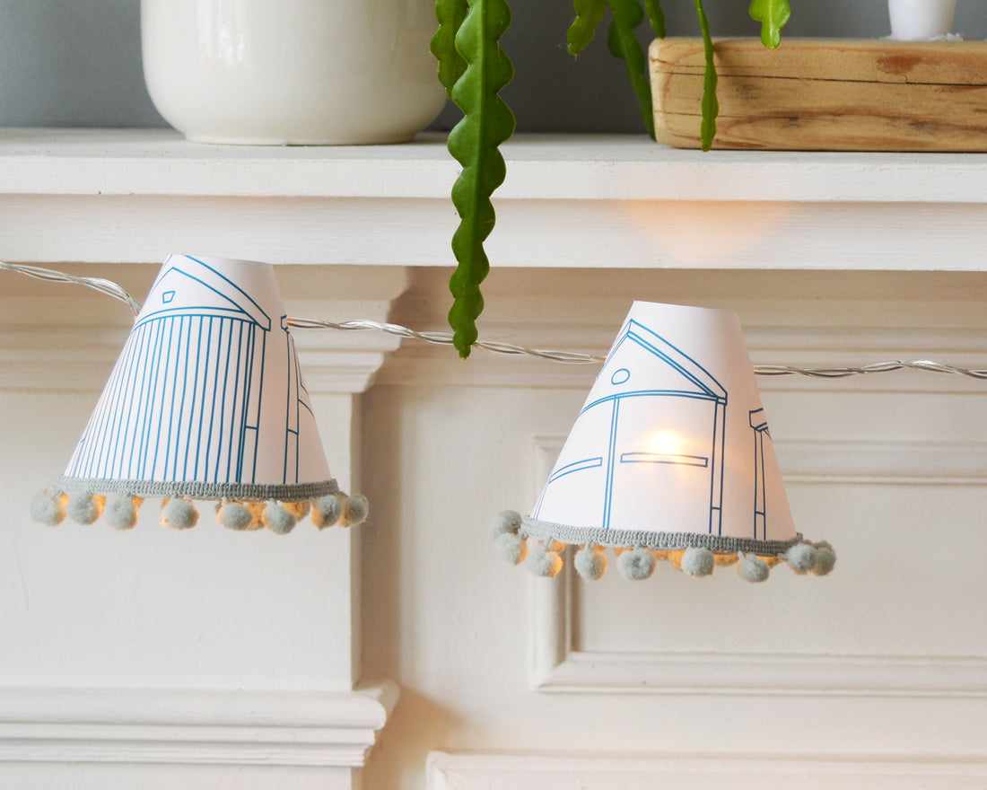 Beach Hut Teal Fairy Lights