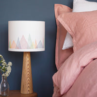 Colourful Mountains Drum Table Lampshade