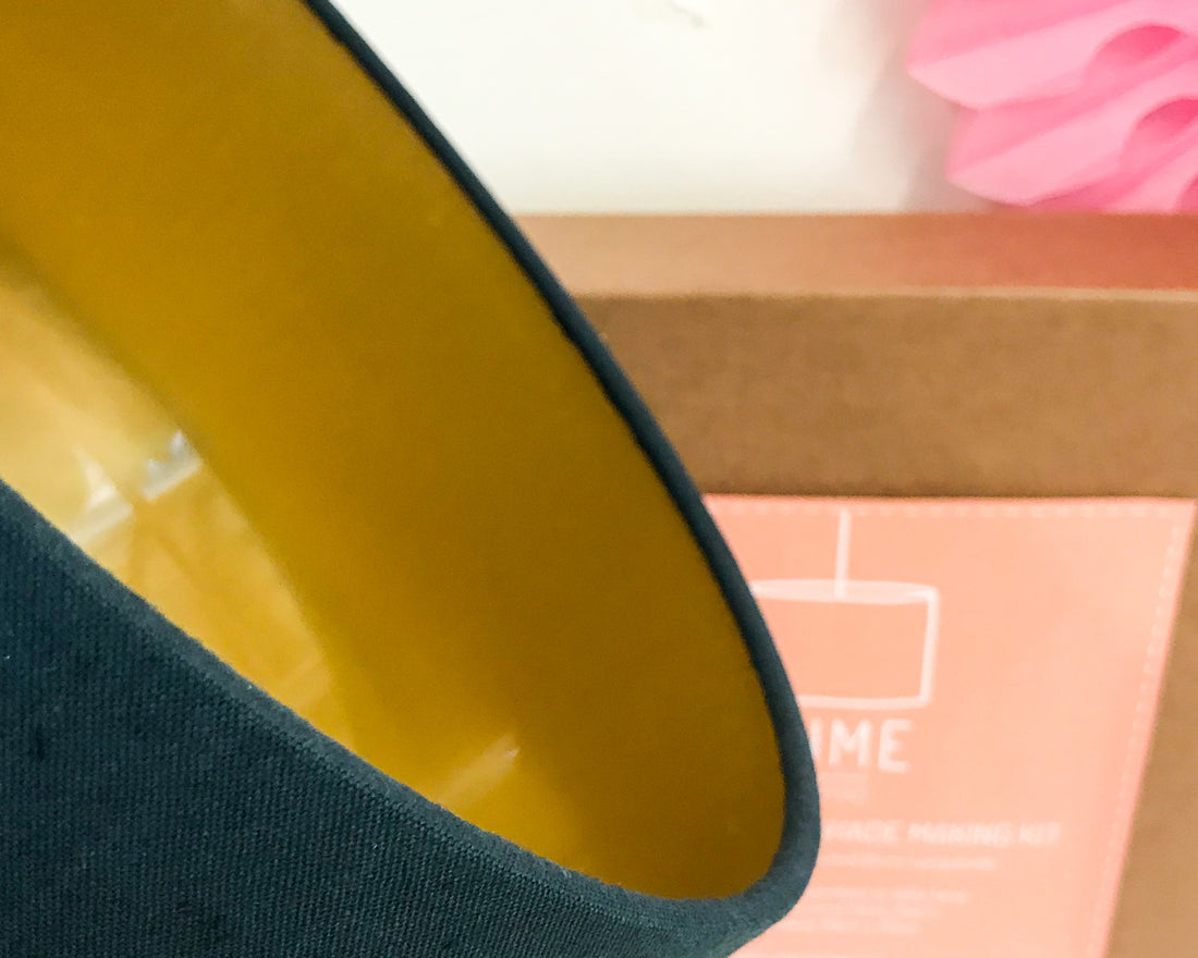 Lampshade Making Kit Gold Lined - large