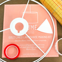Lampshade Making Kit Gold Lined - medium