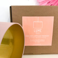 Lampshade Making Kit Gold Lined - medium