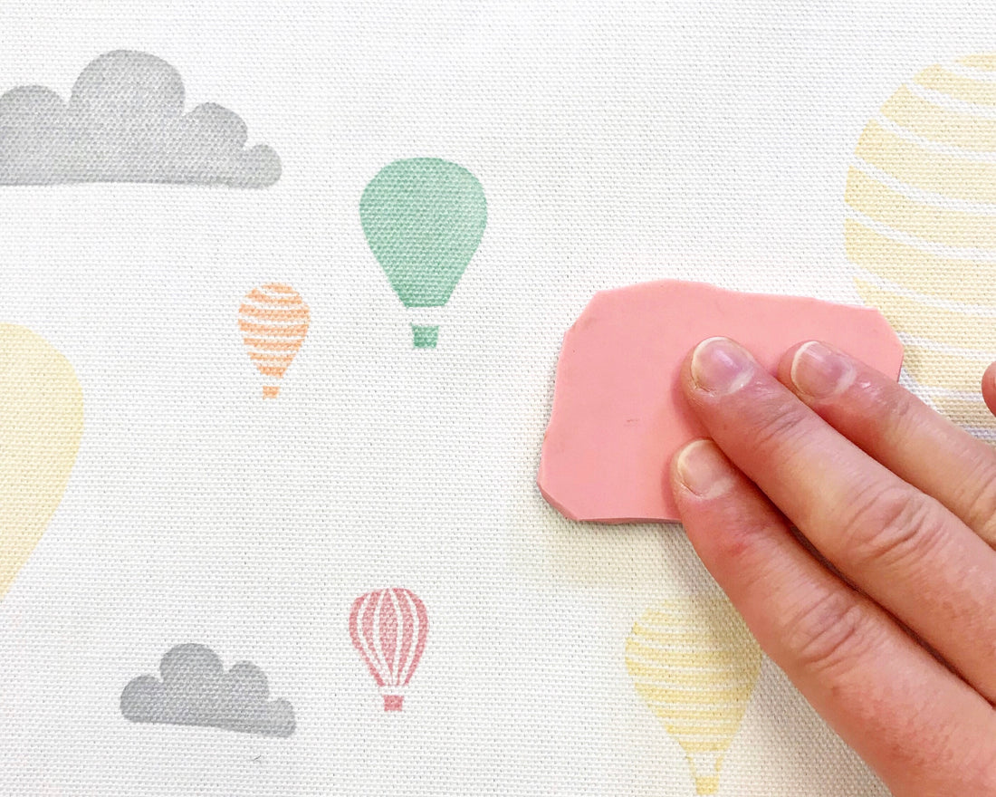 Hot Air Balloon and Clouds Drum Lampshade