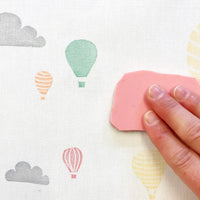 Hot Air Balloon and Clouds Drum Lampshade