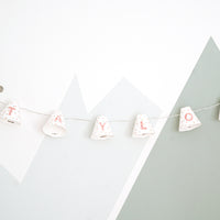 Personalised fairy lights in pink