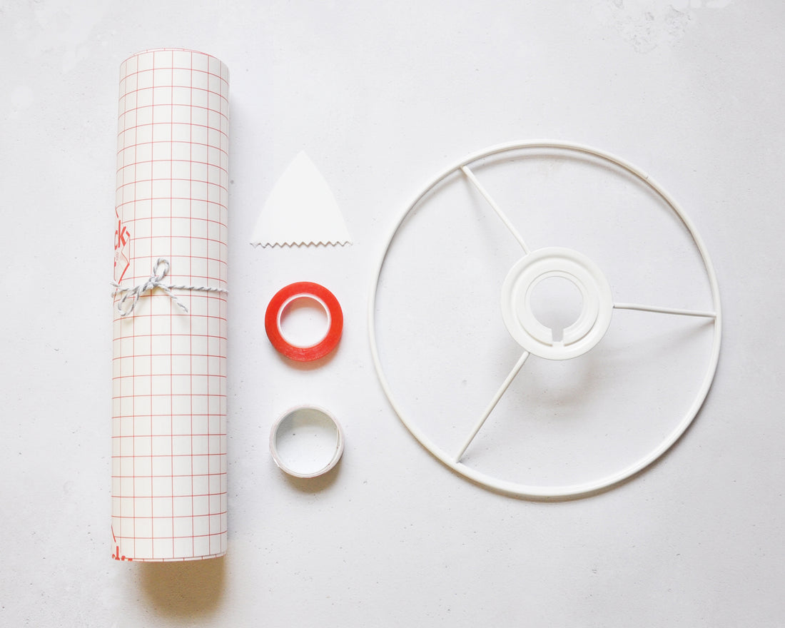 Lampshade Making Kit With Fabric - Medium