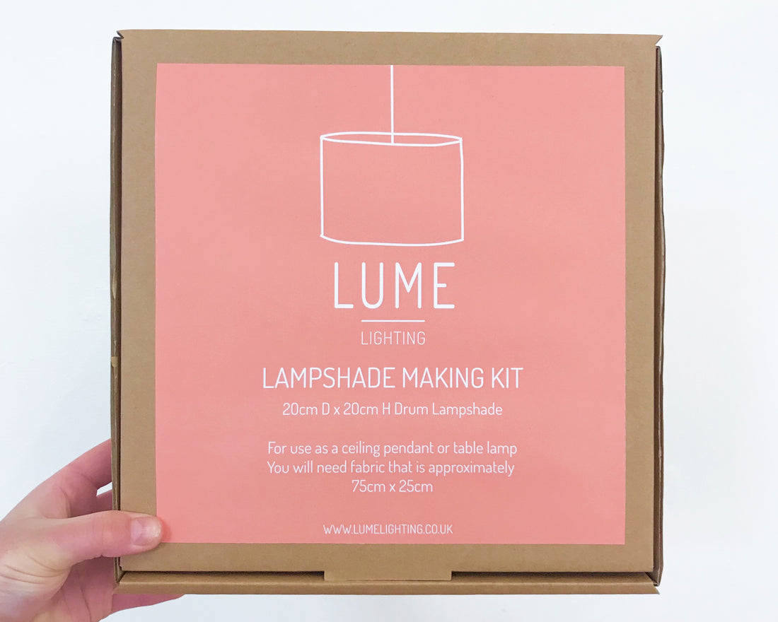 Lampshade Making Kit With Fabric - Small