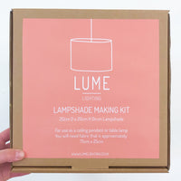 Lampshade Making Kit With Fabric - Small