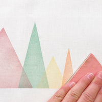 Colourful Mountains Drum Ceiling Lampshade