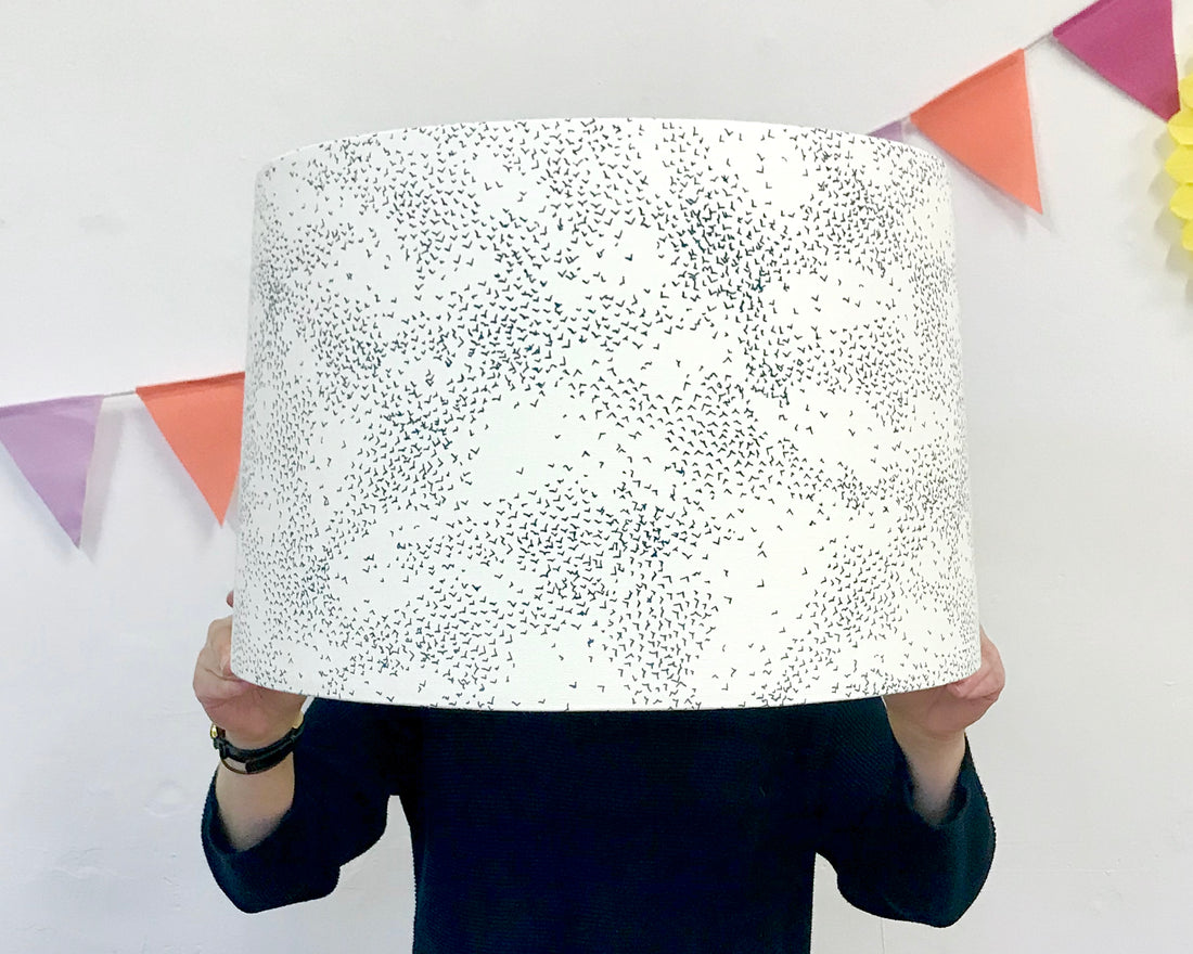 Starlings Grey Bird Tapered Lampshade