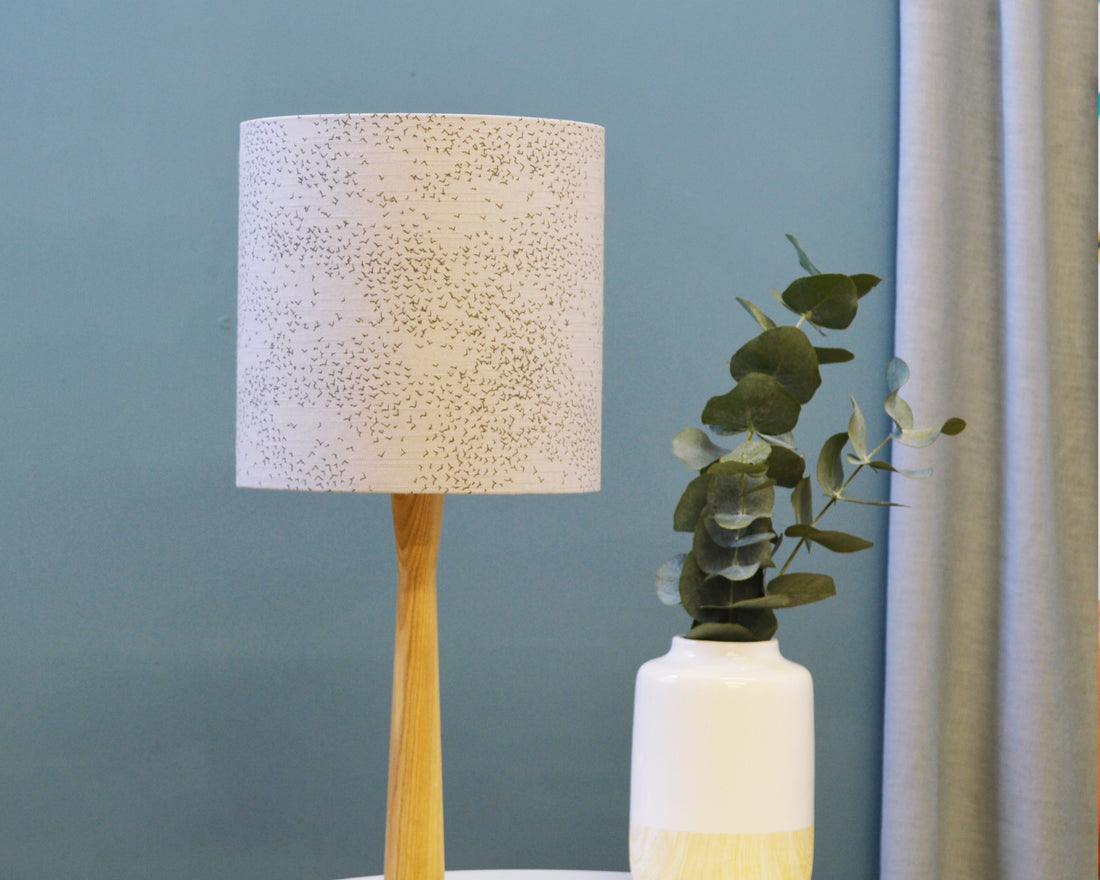 Grey Bird Table Lamp
