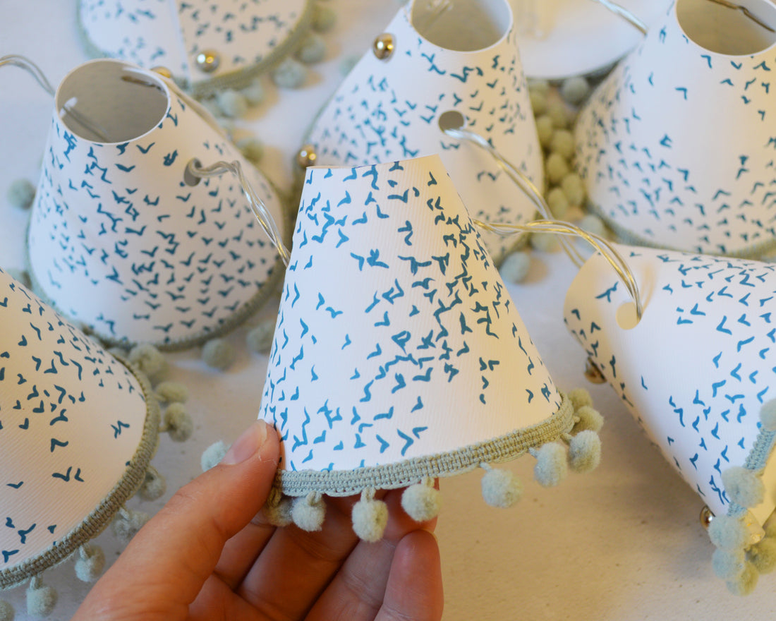 Starlings Bird Teal Fairy Lights