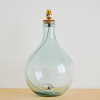 Tall Recycled Glass Lamp Base