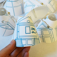 Beach Hut Teal Fairy Lights