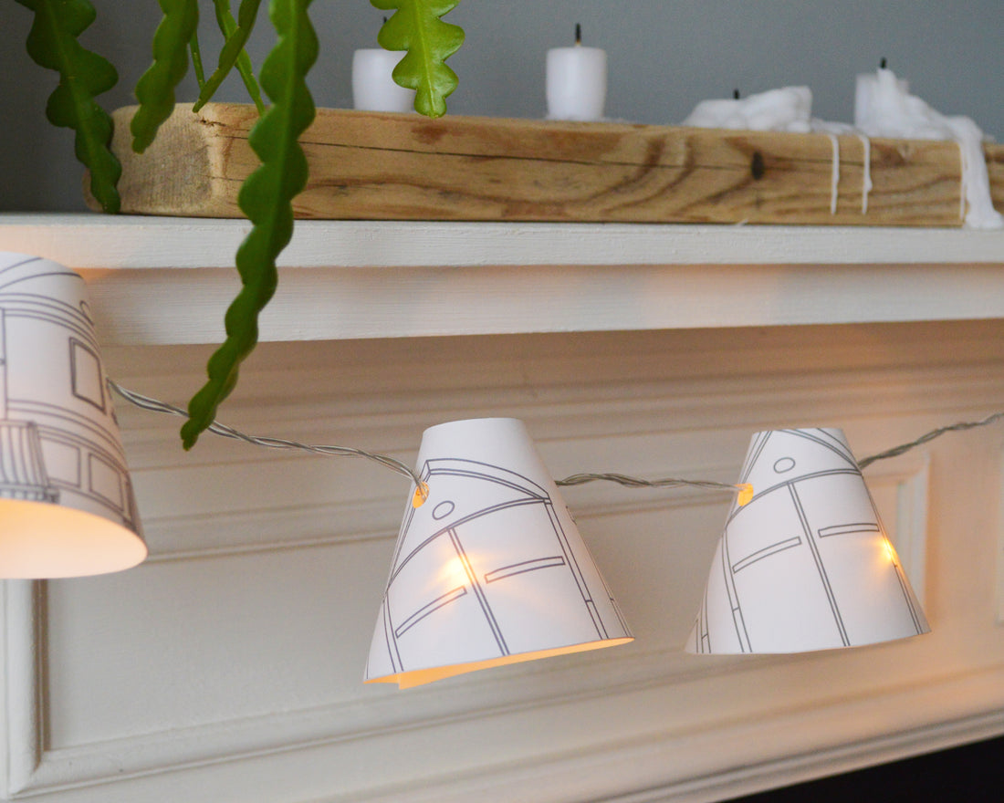 Beach Hut Grey Fairy Lights