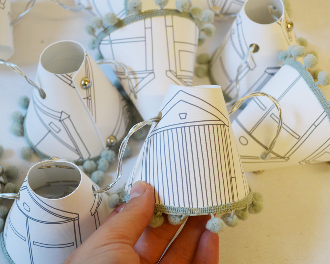 Beach Hut Grey Fairy Lights