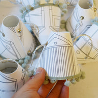 Beach Hut Grey Fairy Lights