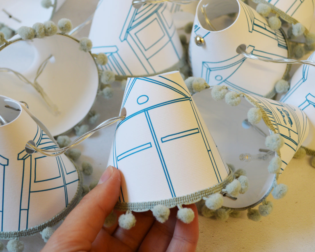 Beach Hut Teal Fairy Lights