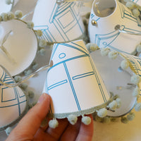 Beach Hut Teal Fairy Lights