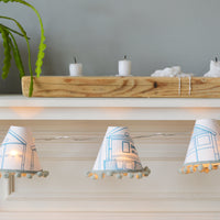 Beach Hut Teal Fairy Lights