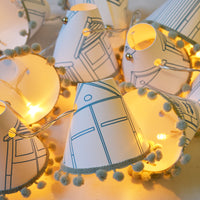 Beach Hut Teal Fairy Lights