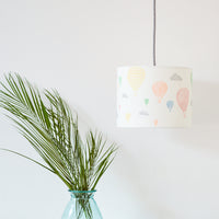 Hot Air Balloon and Clouds Drum Lampshade