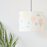 Hot Air Balloon and Clouds Drum Lampshade