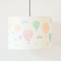 Hot Air Balloon and Clouds Drum Lampshade