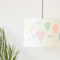 Hot Air Balloon and Clouds Drum Lampshade