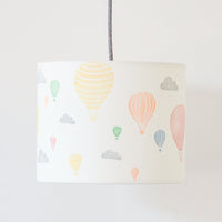 Hot Air Balloon and Clouds Drum Lampshade
