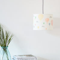 Hot Air Balloon and Clouds Drum Lampshade