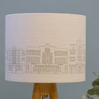 Grey Linen Drum Lamp Shade