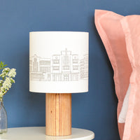 Art Deco Buildings Drum Lampshade