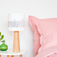 Art Deco Buildings Drum Lampshade