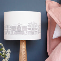 Art Deco Buildings Drum Lampshade