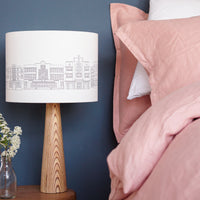 Art Deco Buildings Drum Lampshade