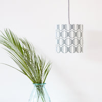 Navy Ellipse Drum Ceiling Lampshade