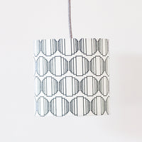 Navy Ellipse Drum Ceiling Lampshade