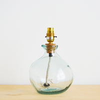 Small Recycled Glass Lamp Base