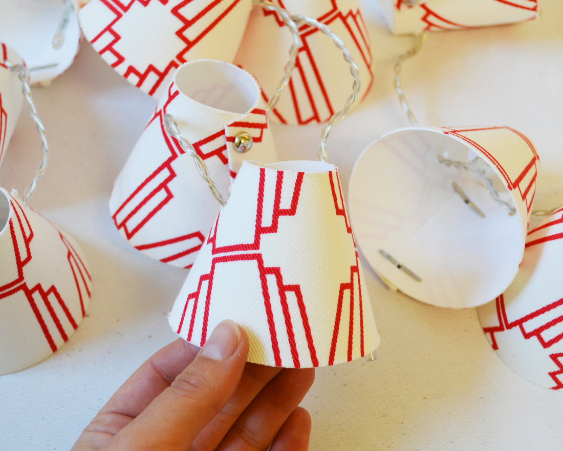 Red Geometric Fairy Lights