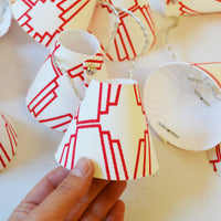 Red Geometric Fairy Lights