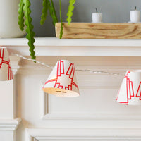 Red Geometric Fairy Lights