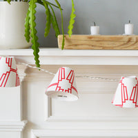 Red Geometric Fairy Lights