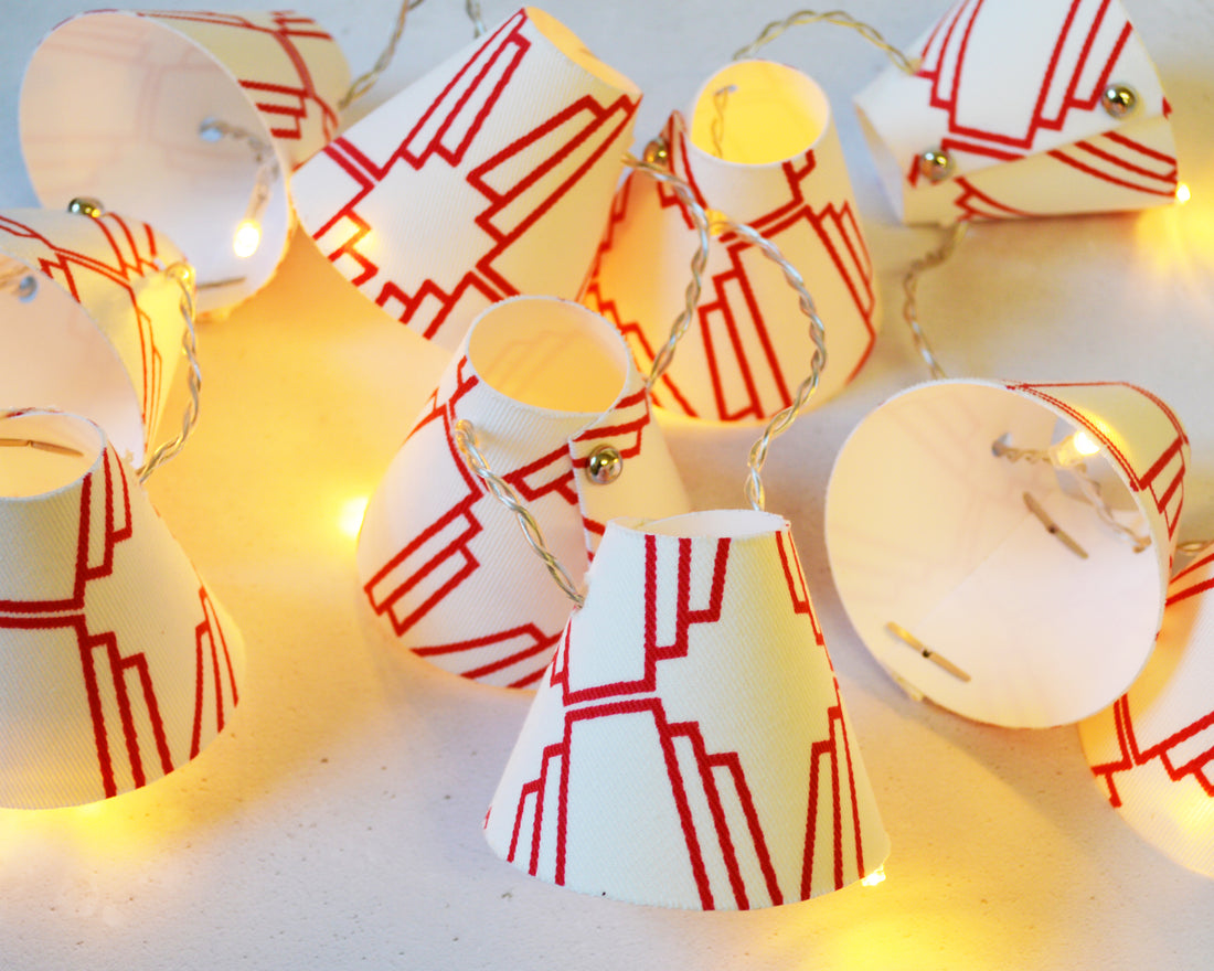 Red Geometric Fairy Lights