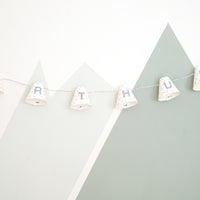 Personalised fairy lights in blue