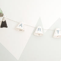 Personalised fairy lights in blue